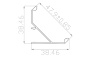 Профиль угловой алюминиевый LC-LPU-3838-2 Anod