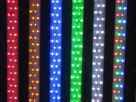 Пятипроводный плоский  светодиодный дюралайт Чейзинг синий