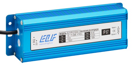 Блок питания герметичный морозостойкий ELF, 12В, 100Вт, металл, IP67, -40/50С Блок питания герметичный морозостойкий ELF, 12В, 100Вт, металл, IP67, -40/50С
