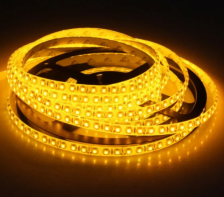 Светодиодная лента  SMD 3528 120 диодов на метр IP 33 Желтый