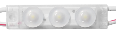 Модуль светодиодный ELF Ultra 3, 3SMD диода 2835, с линзой, 150гр.,12В,  IP68, белый