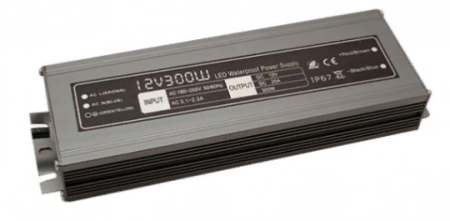 Блок питания 300Вт 24В IP67 алюминий SLIM